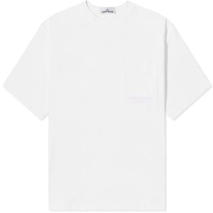 Stone Island White Cotton T-Shirt