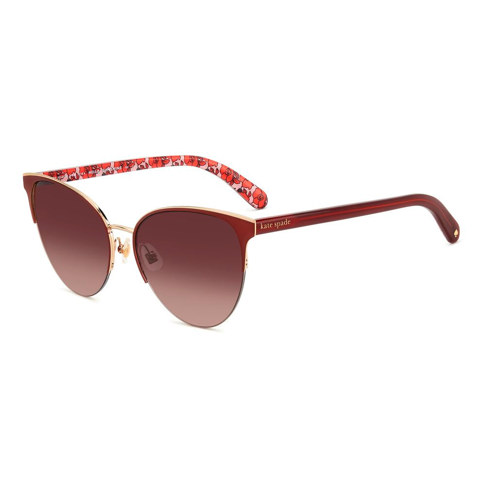 Kate Spade Women's Red Metal Sunglasses – Chic Oversized Style