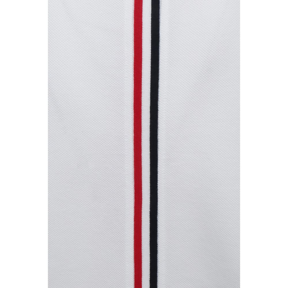 Thom Browne Cotton T-Shirt with Ribbed Collar