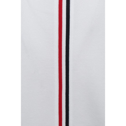 Thom Browne Cotton T-Shirt with Ribbed Collar