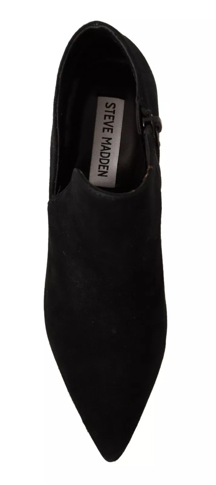 Steve Madden Black Suede Leather Stiletto Heel Boots