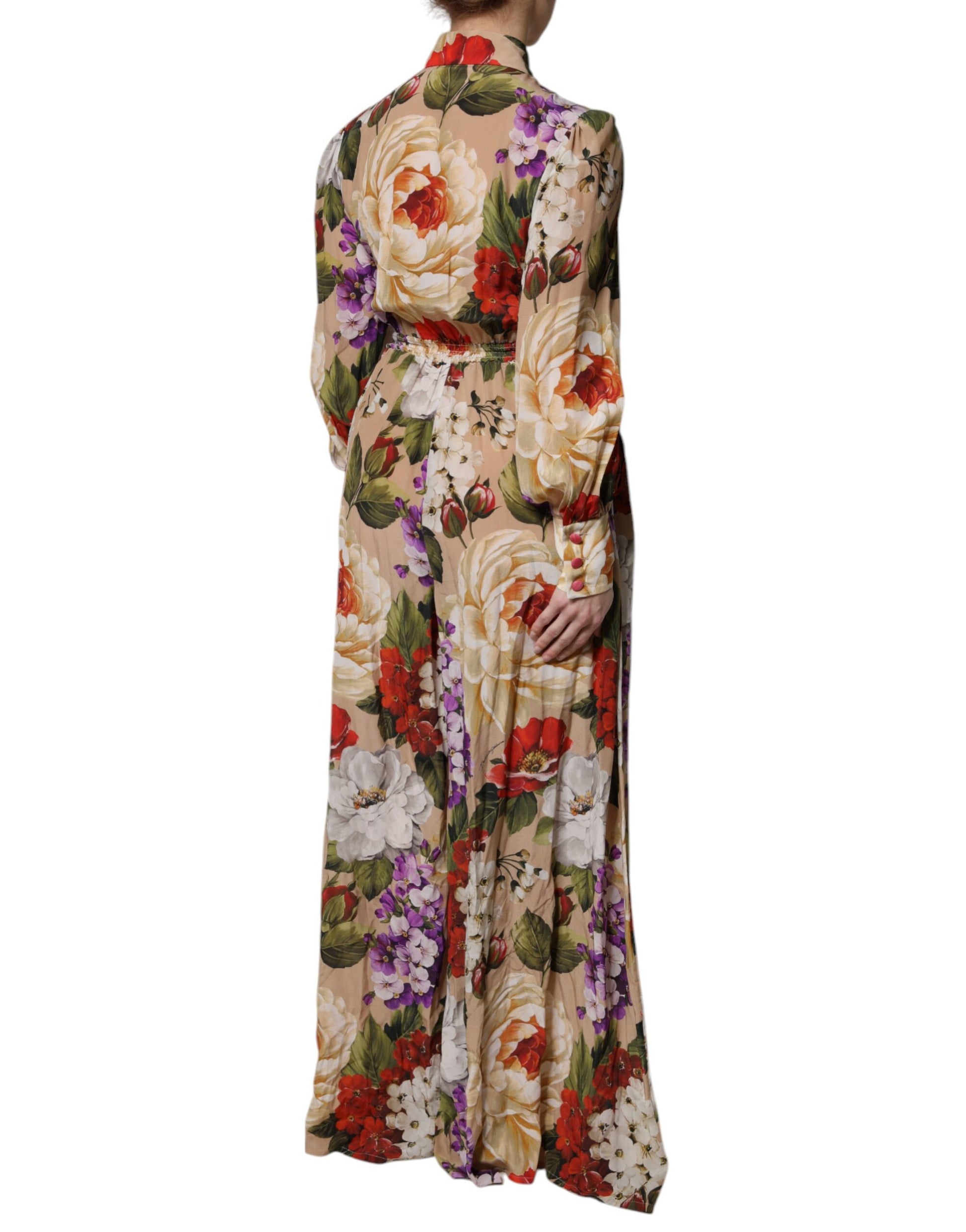 Dolce & Gabbana Multicolour Floral Wide Leg Jumpsuit