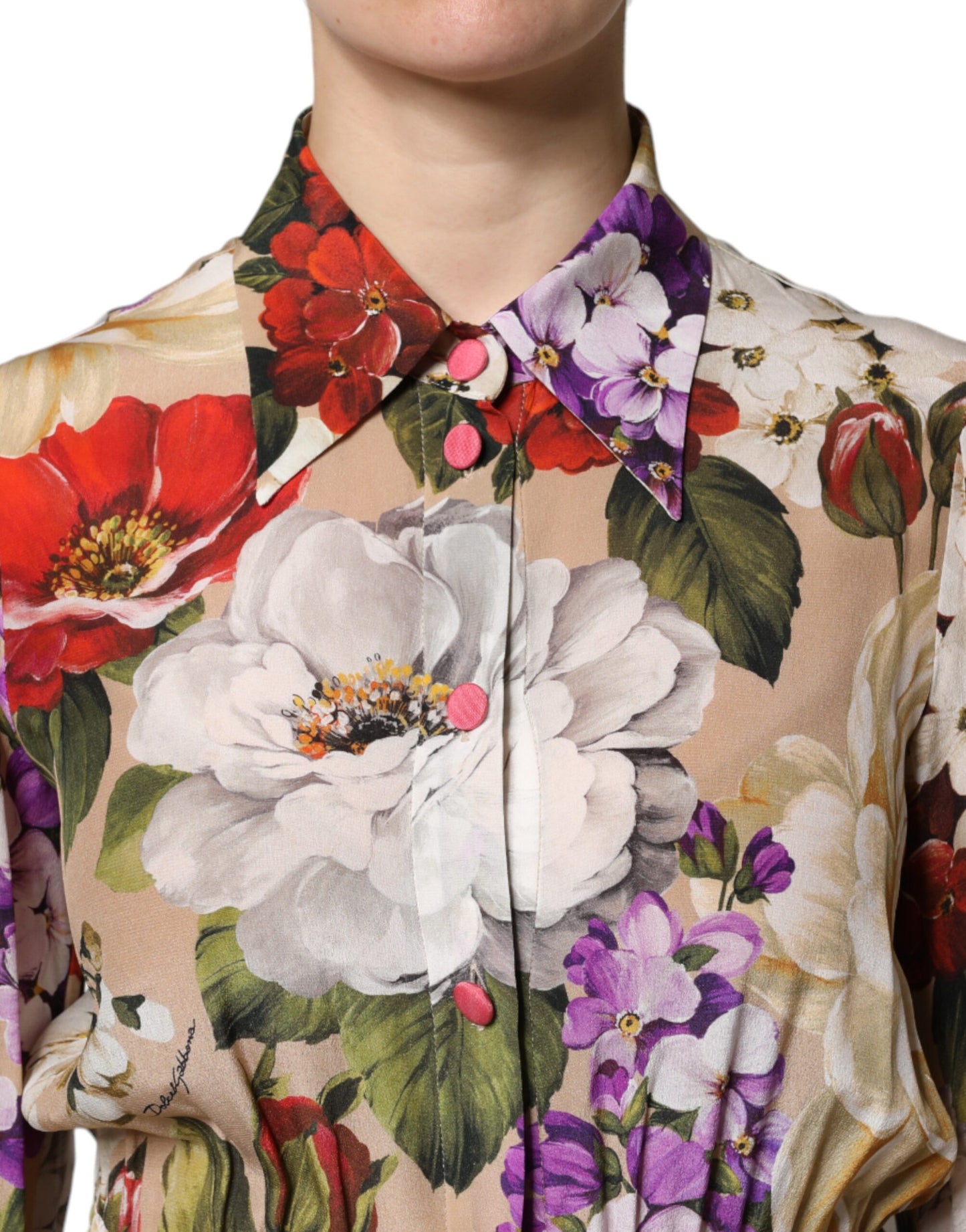 Dolce & Gabbana Multicolour Floral Wide Leg Jumpsuit