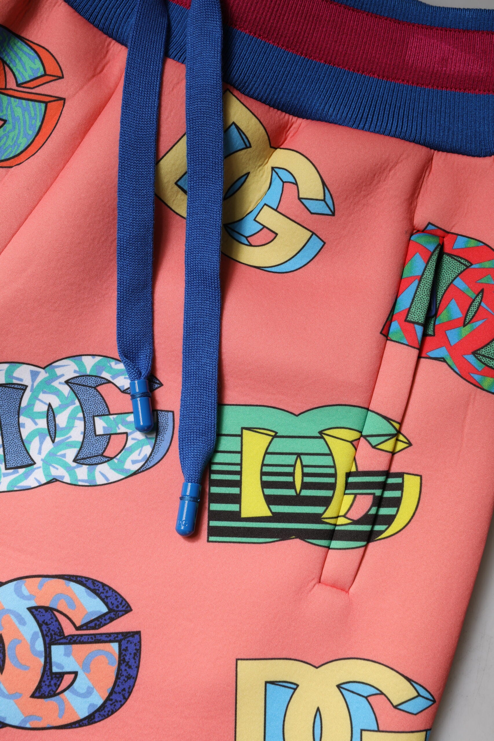 Dolce & Gabbana Pink Logo Monogram Jogger Sweatpants