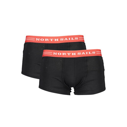 North Sails Men's Black Cotton Boxer Shorts