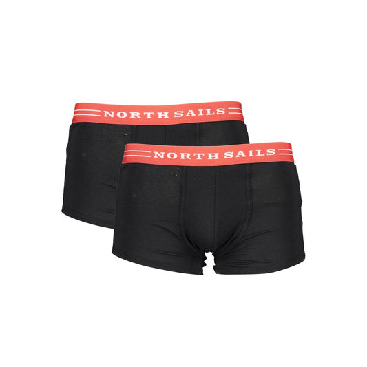 North Sails Men's Black Cotton Boxer Shorts