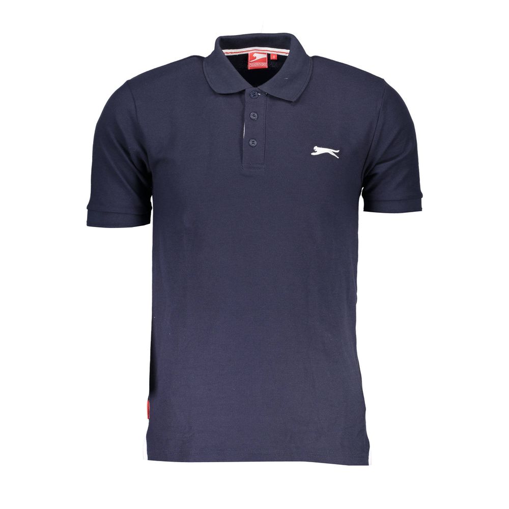Slazenger Blue Cotton Polo Shirt - Stylish Comfort for Every Occasion