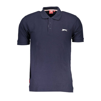 Slazenger Blue Cotton Polo Shirt - Stylish Comfort for Every Occasion