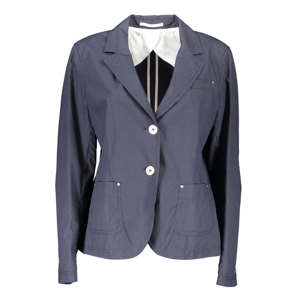 Gant - Women's Blue Cotton Blazer