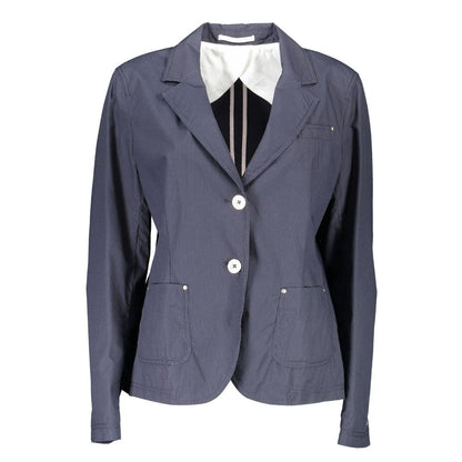 Gant - Women's Blue Cotton Blazer