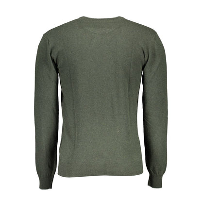 U.S. POLO ASSN. - Men's Green Wool Round Neck Sweater