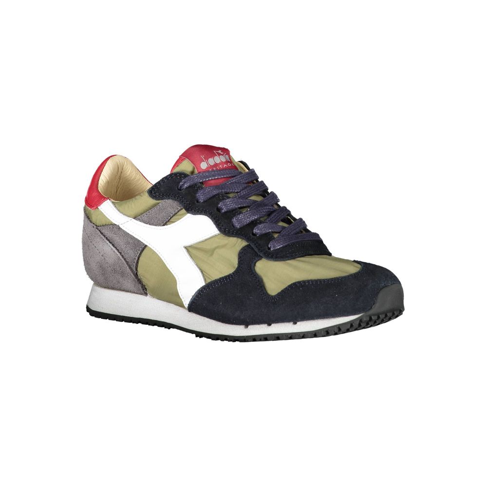Diadora Women's Green Leather Sneakers