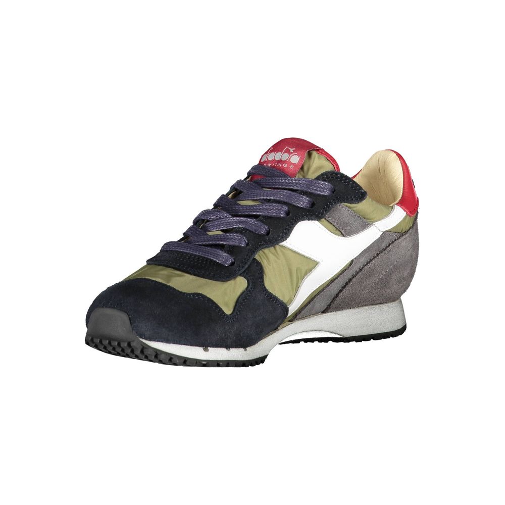 Diadora Women's Green Leather Sneakers