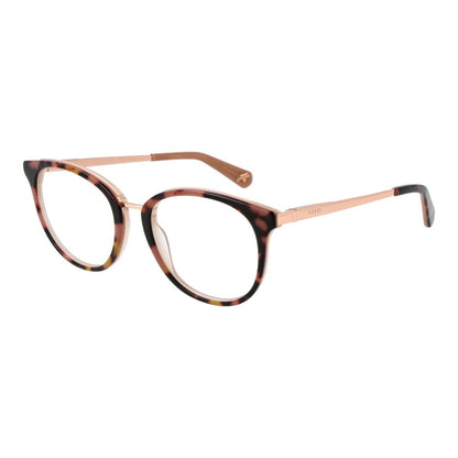 Guess Brown Unisex Optical Frames – Round Demo-Lens Design
