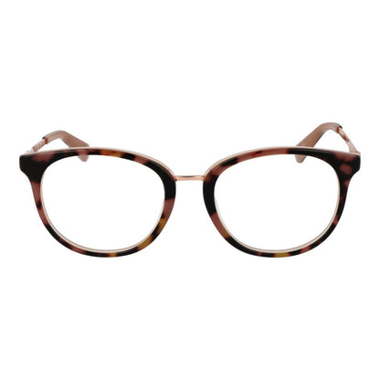Guess Brown Unisex Optical Frames – Round Demo-Lens Design