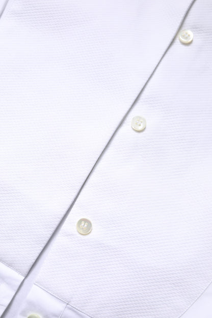 Dolce & Gabbana White Cotton Collared Dress Shirt