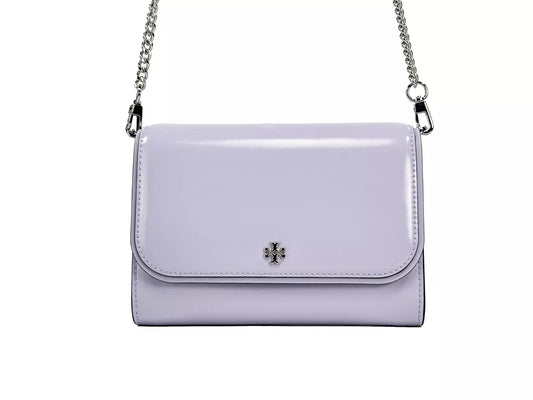 Tory Burch Patent Emerson Chain Wallet Crossbody Bag