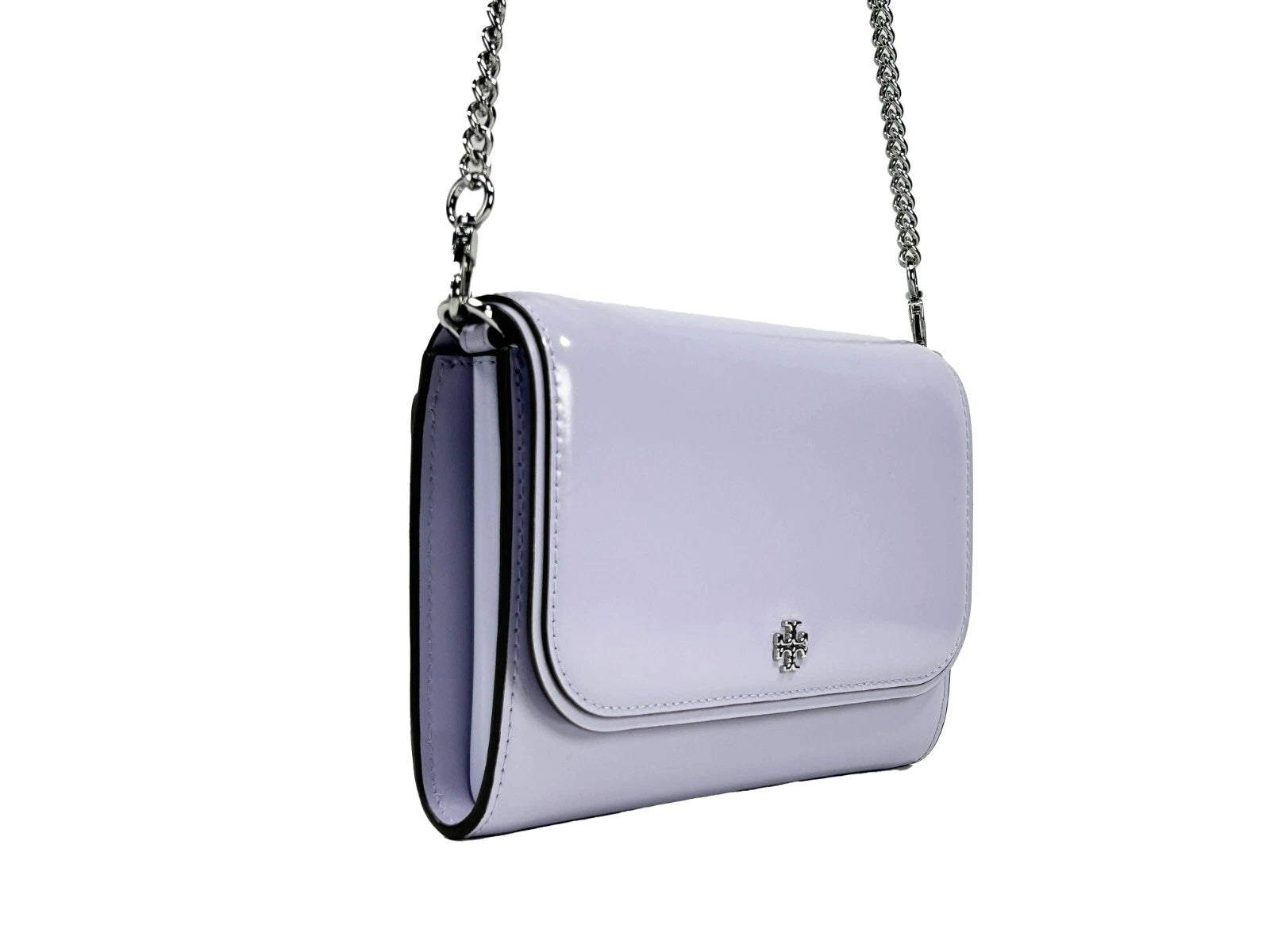 Tory Burch Patent Emerson Chain Wallet Crossbody Bag
