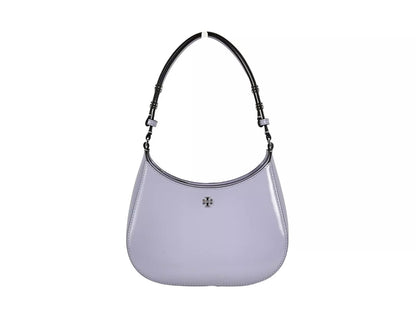 Tory Burch Patent Emerson Small Shoulder Bag Purse in Violet
