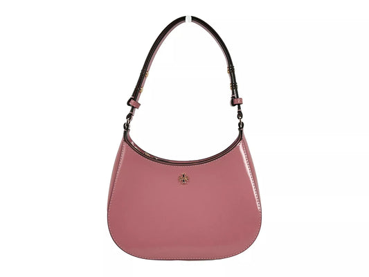 Tory Burch Patent Emerson Small Shoulder Bag in Pink