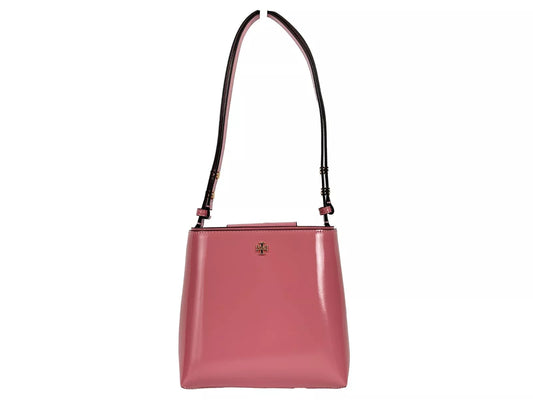 Tory Burch Patent Pink Emerson Bucket Bag
