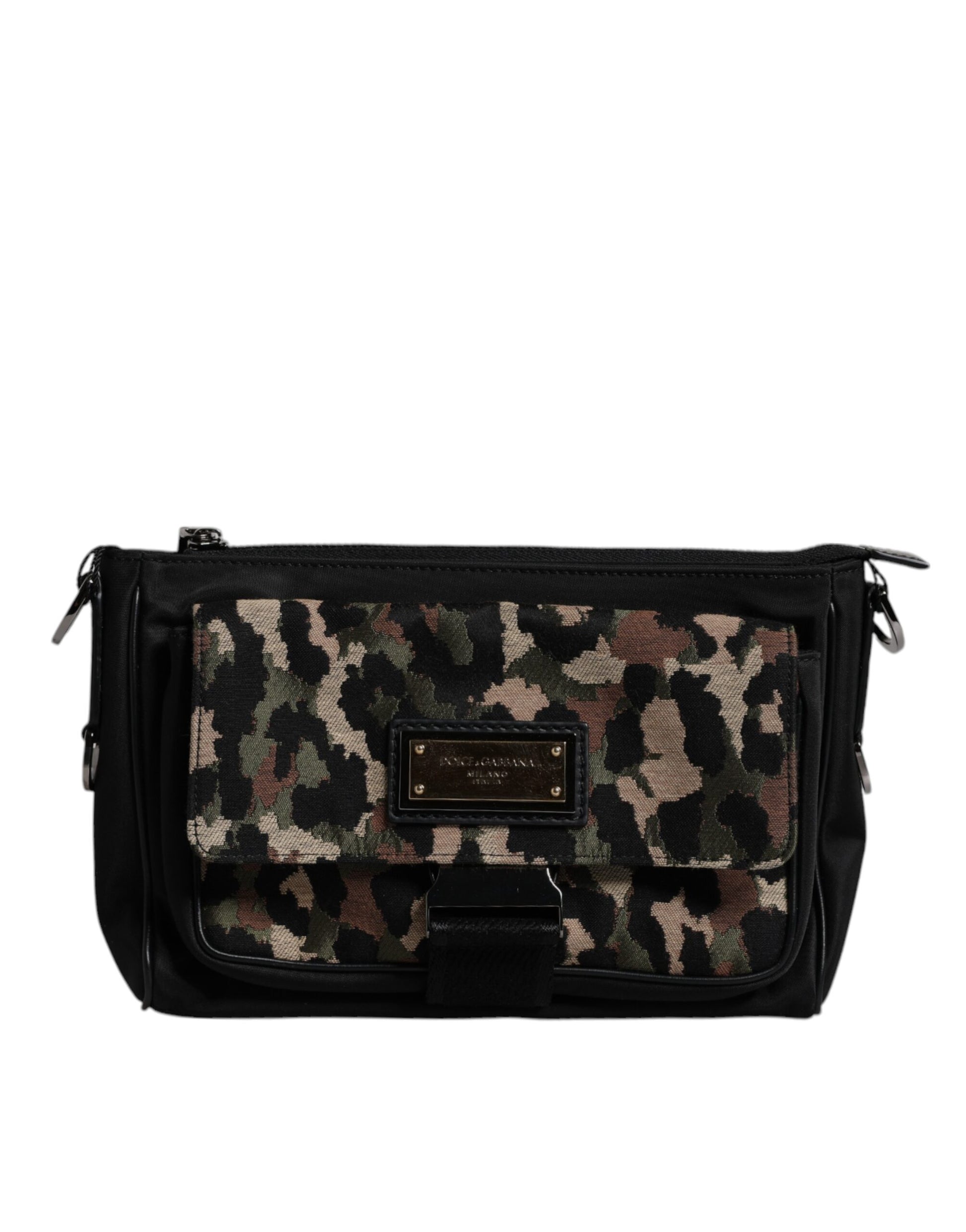 Dolce & Gabbana Multicolour Leopard Jacquard Crossbody Bag