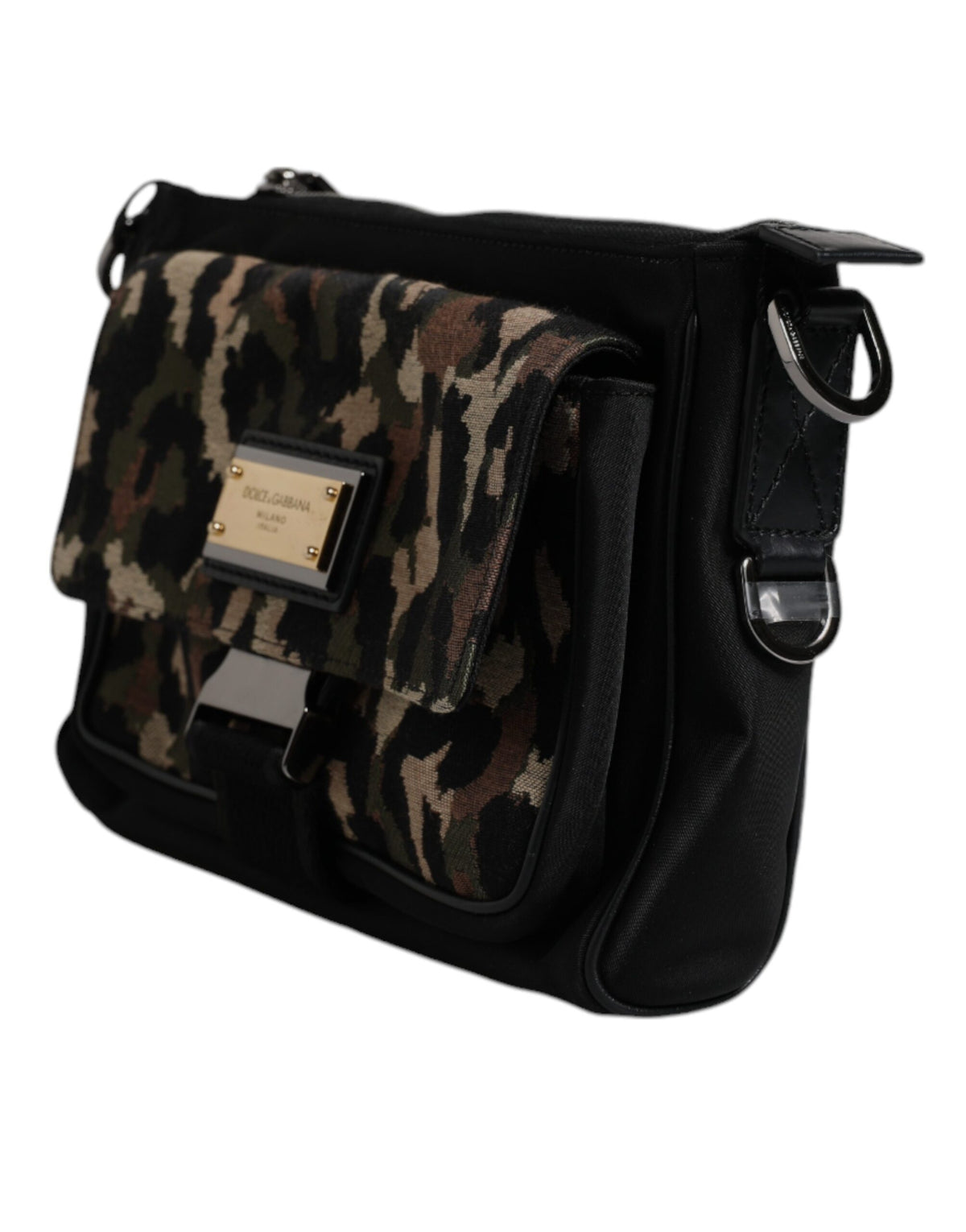 Dolce & Gabbana Multicolour Leopard Jacquard Crossbody Bag