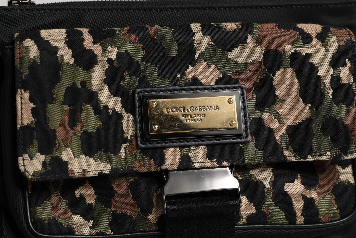 Dolce & Gabbana Multicolour Leopard Jacquard Crossbody Bag
