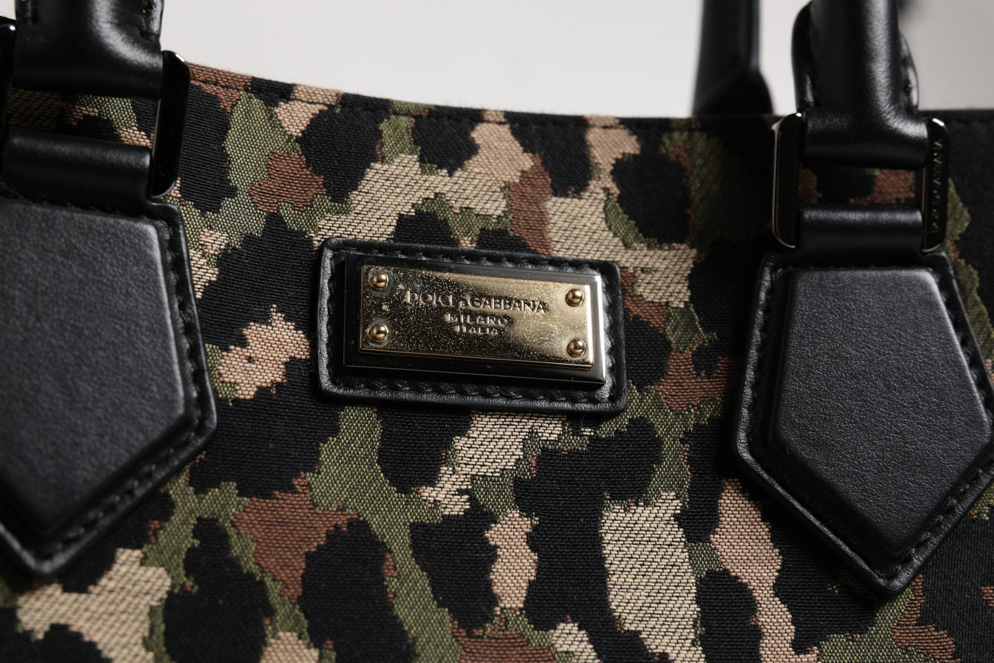 Dolce & Gabbana Multicolour Leopard Shopping Tote Shoulder Bag