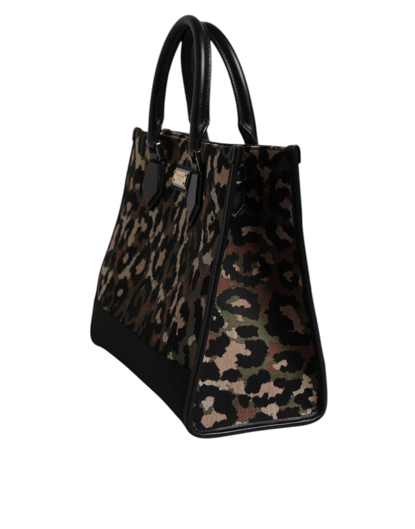 Dolce & Gabbana Multicolour Leopard Shopping Tote Shoulder Bag