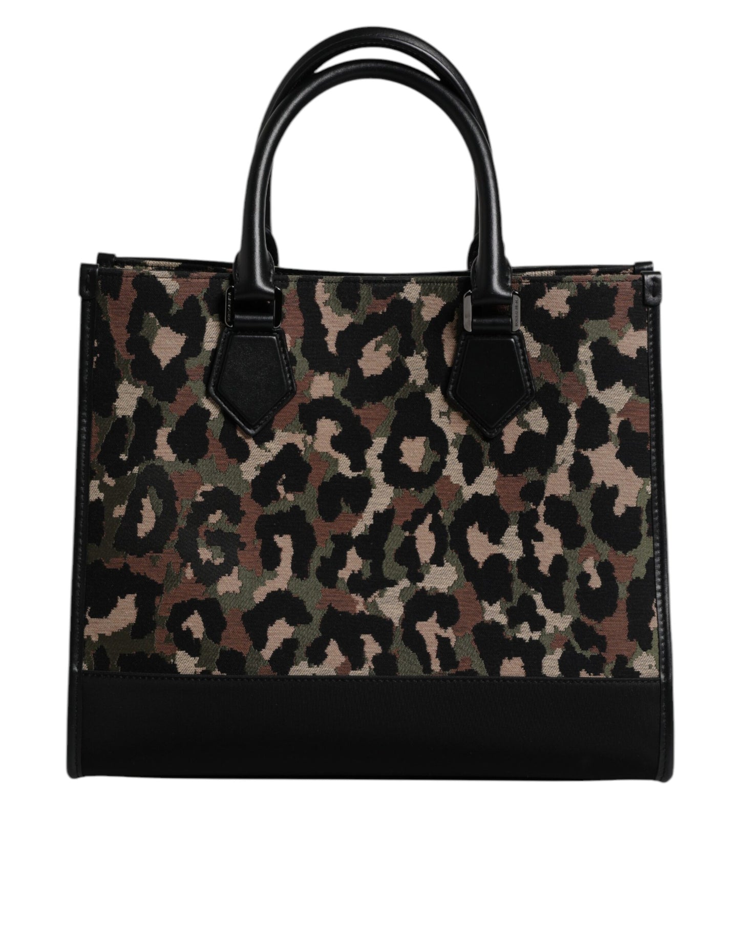 Dolce & Gabbana Multicolour Leopard Shopping Tote Shoulder Bag