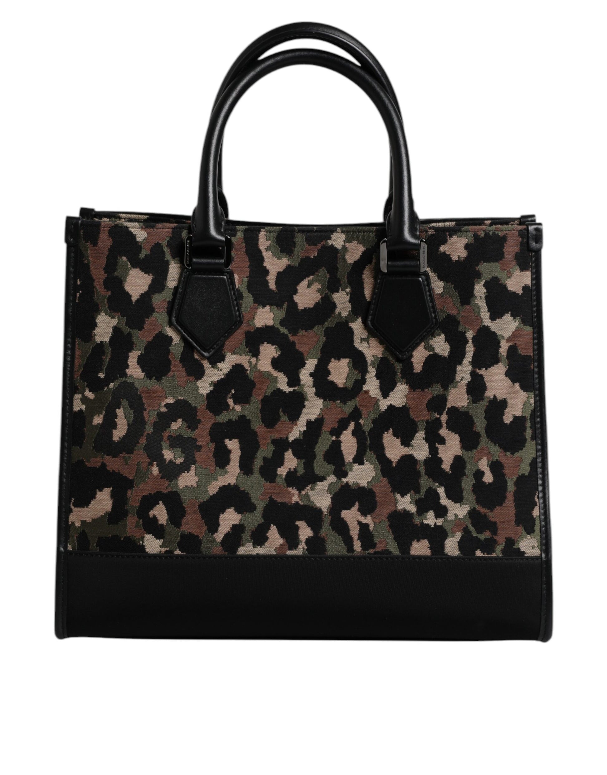 Dolce & Gabbana Multicolour Leopard Shopping Tote Shoulder Bag