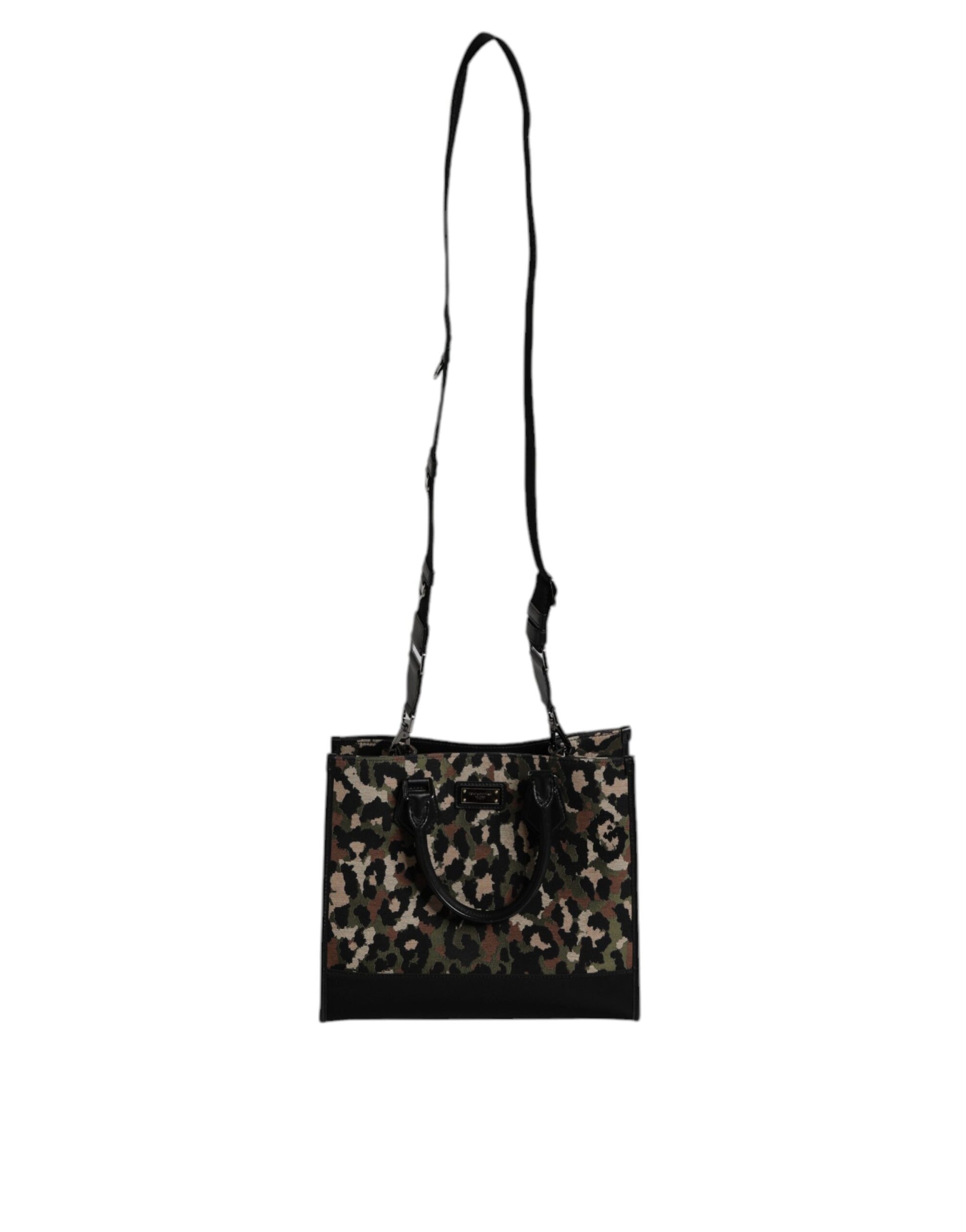 Dolce & Gabbana Multicolour Leopard Shopping Tote Shoulder Bag