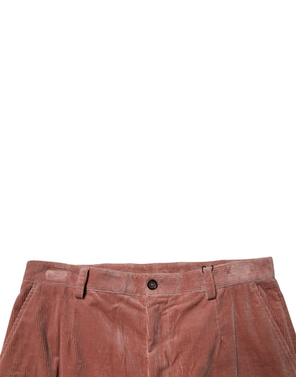 Dolce & Gabbana Brown Corduroy Cotton Cargo Denim Jeans