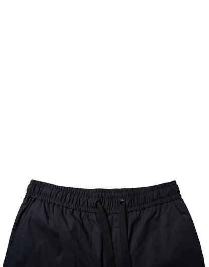 Dolce & Gabbana Black Cotton Sweatshorts for Men