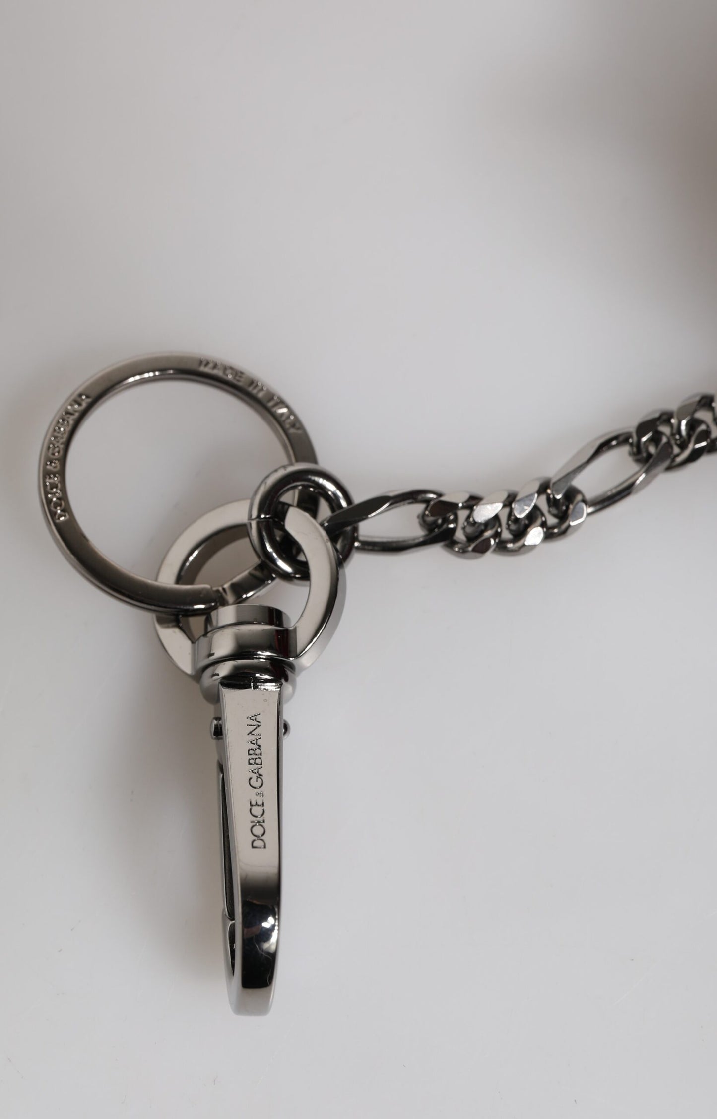 Dolce & Gabbana Red & Black Leopard Keychain Keyring