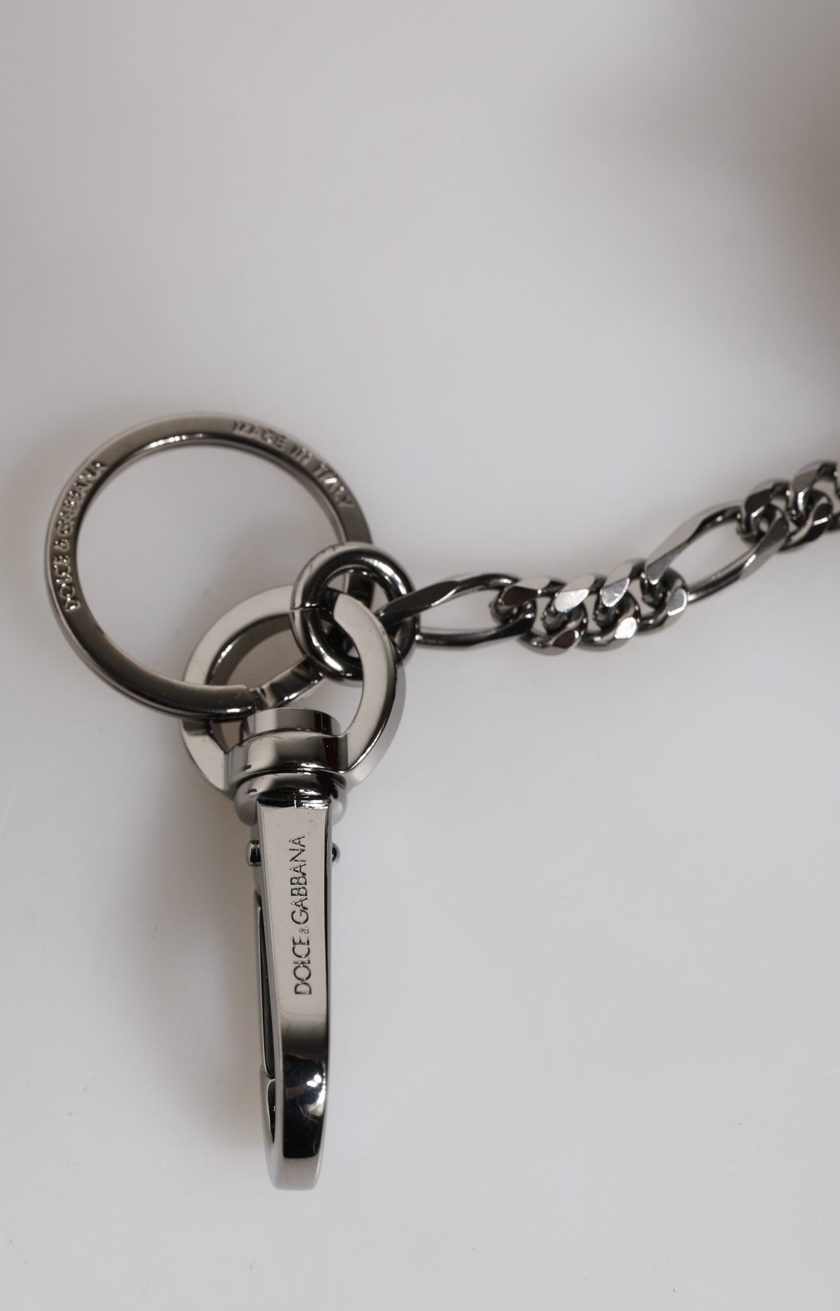 Dolce & Gabbana Red & Black Leopard Keychain Keyring