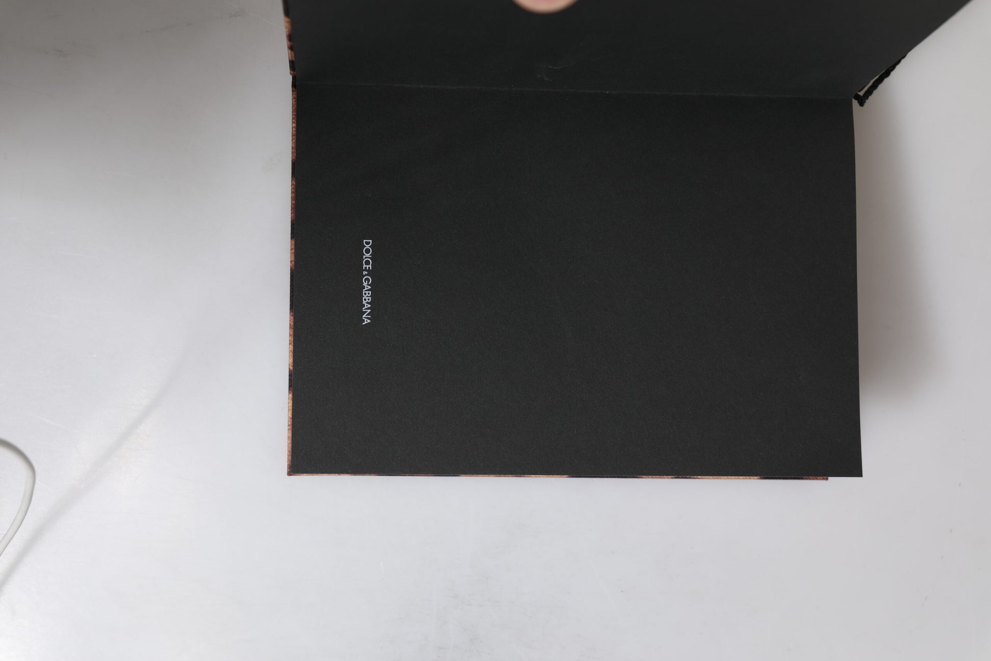 Dolce & Gabbana Brown Black Leopard Print Small Notebook