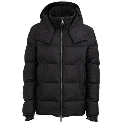 Dolce & Gabbana Black Hooded Puffer Jacket for Men