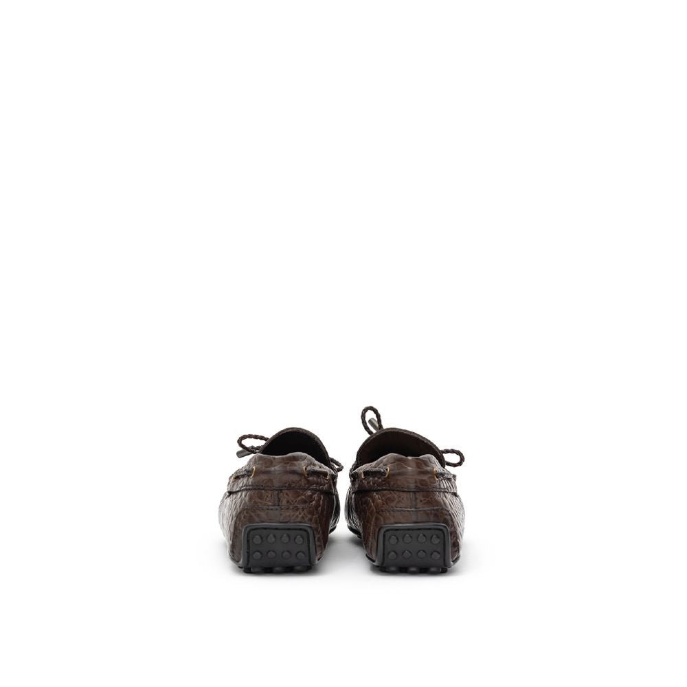 Tod's Brown Leather Loafers