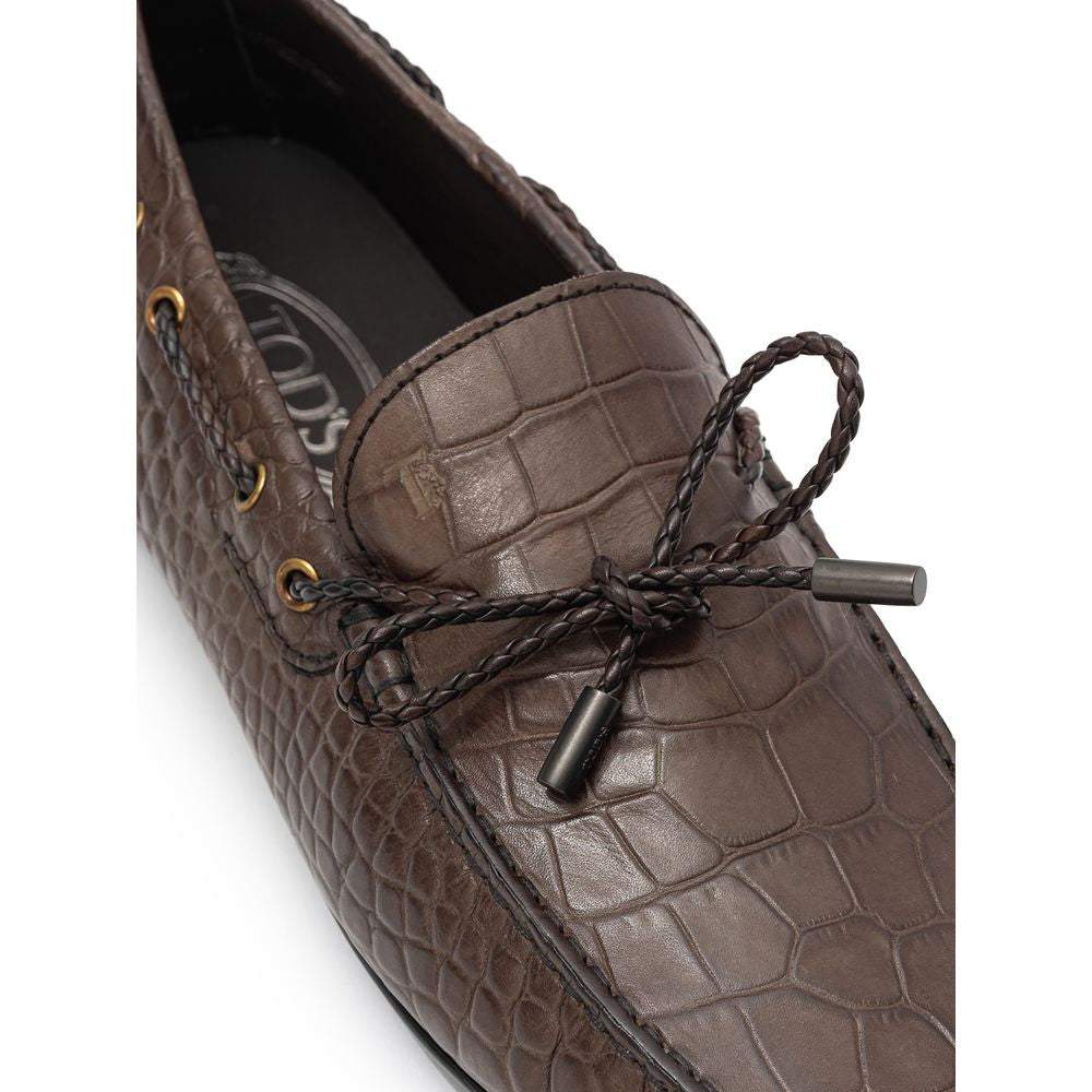 Tod's Brown Leather Loafers