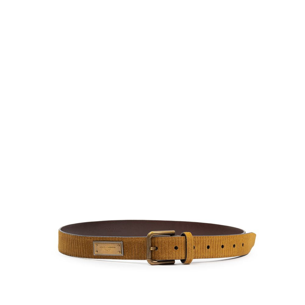 Dolce & Gabbana Brown Leather Regular Belt