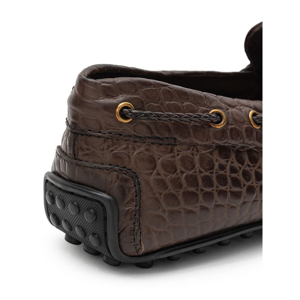 Tod's Brown Leather Loafers