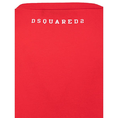 Dsquared2 Red Cotton T-Shirt - Effortless Boldness
