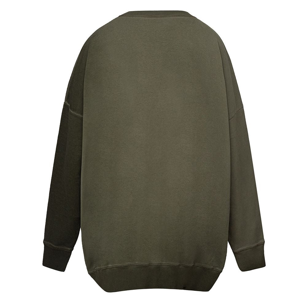 Dsquared2 Green Cotton Sweater: A Bold Wardrobe Essential