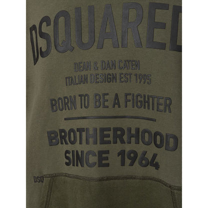 Dsquared2 Green Cotton Sweater: A Bold Wardrobe Essential