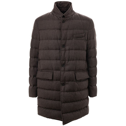 Herno Brown Wool Jacket - Timeless Elegance and Warmth