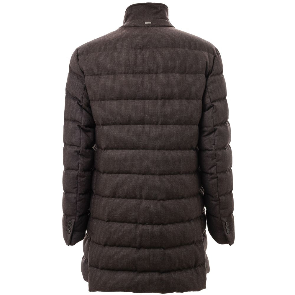 Herno Brown Wool Jacket - Timeless Elegance and Warmth