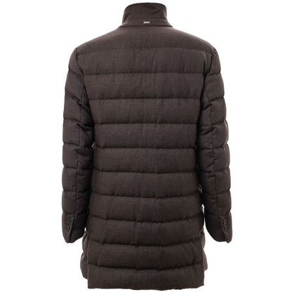 Herno Brown Wool Jacket - Timeless Elegance and Warmth