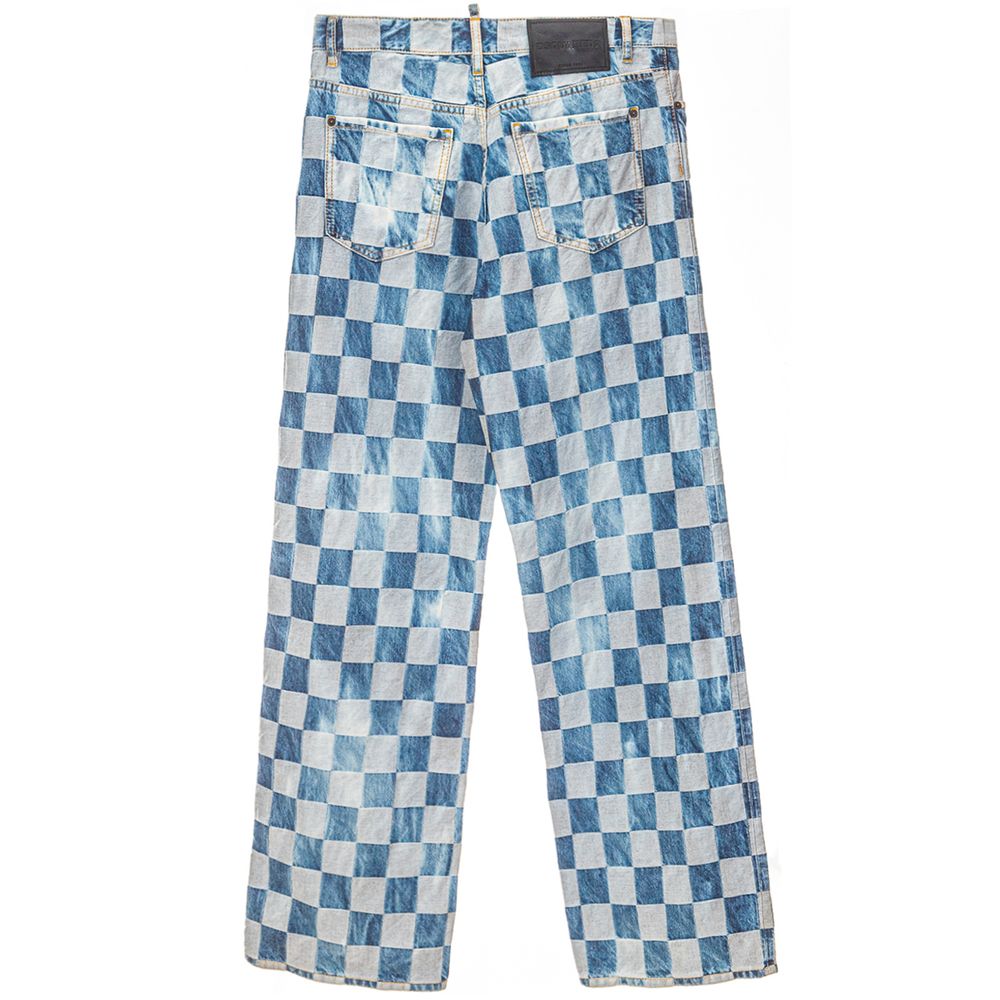 Dsquared2 Blue Cotton Jeans & Pant